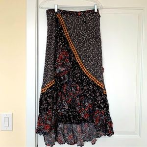 Free People Esmeralda Wrap Skirt size 6